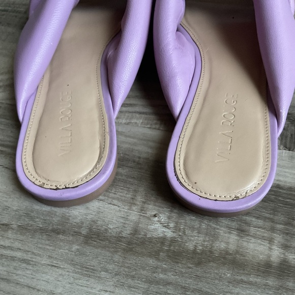 Villa Rouge Maddox Lilac Puffy Ruched Sandals size 6 - Picture 3 of 4